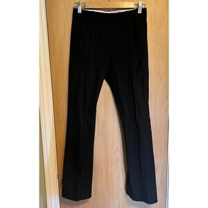 Joseph Gabardine Stretch Black Straight Leg Pants Dress Pants